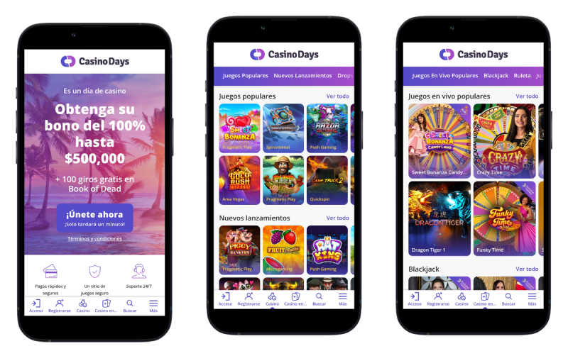 Casino Days: Casino App y Casino Movil