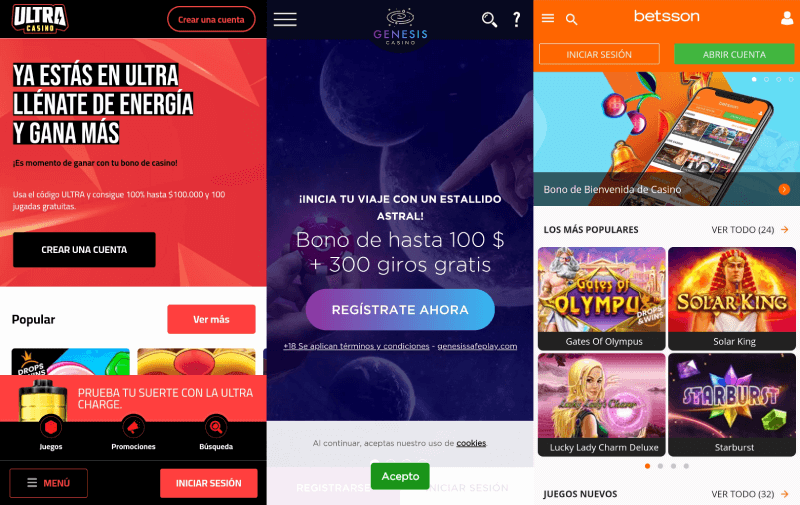Casino Online en Chile - Aplicación App para Android iOS