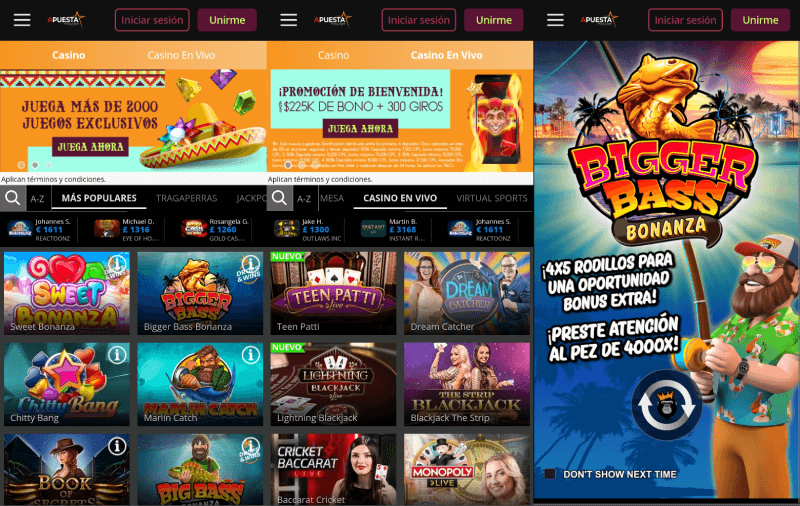 Apuestamos App Casino Online en Chile