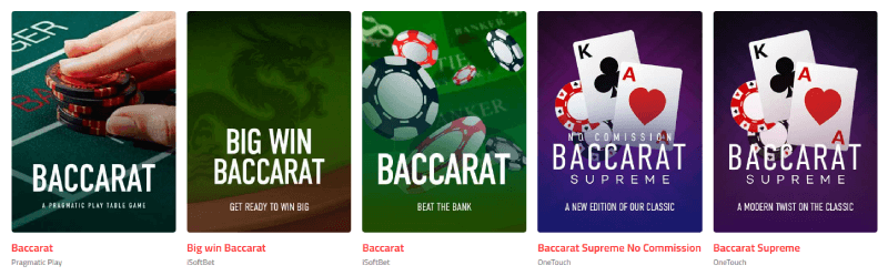 Baccarat Online - Juegos de Casino Online en Chile