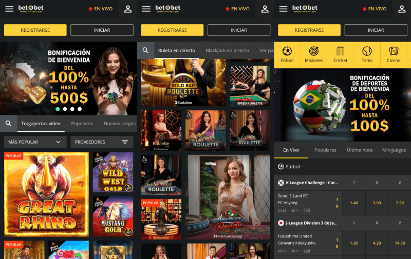 betObet Casino App