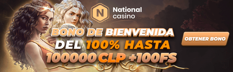 Bono de bienvenida en National Casino Online en Chile