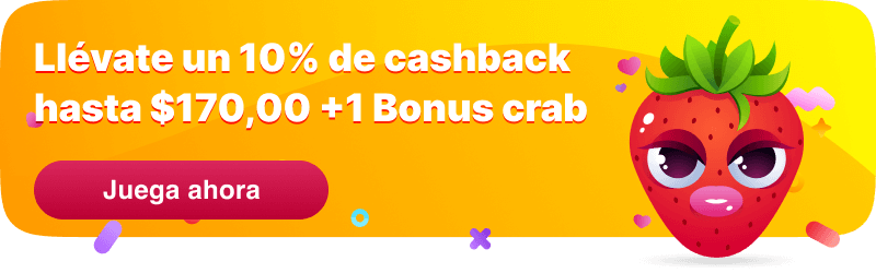 Bono de bienvenida Nomini: 10% de cashback hasta $170.000 + 1 Bono Crab