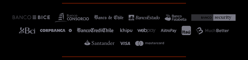 Métodos de pago disponibles en Betwarrior Casino Online de Chile