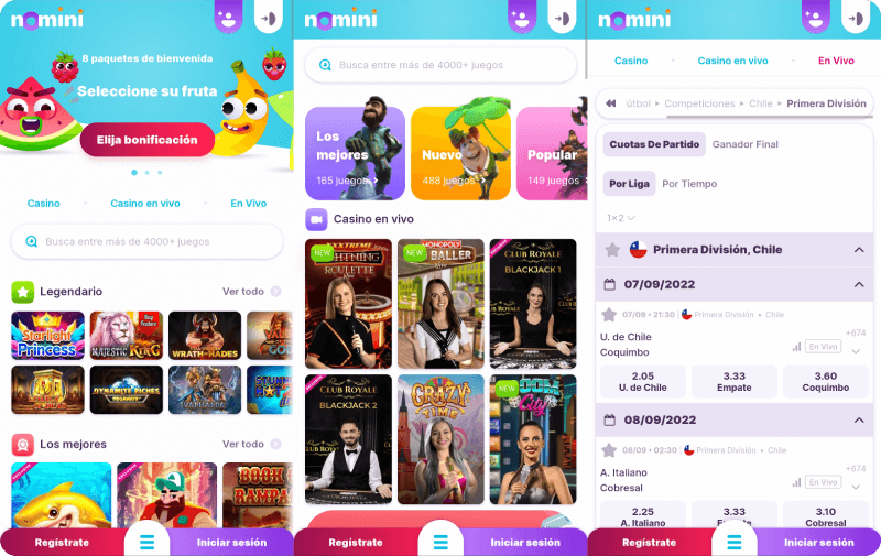 Nomini App Casino Online Chile