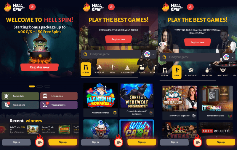 HellSpin Casino App
