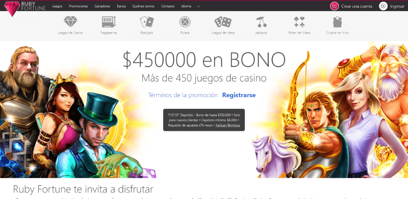 Ruby Fortune Casino Online en Chile