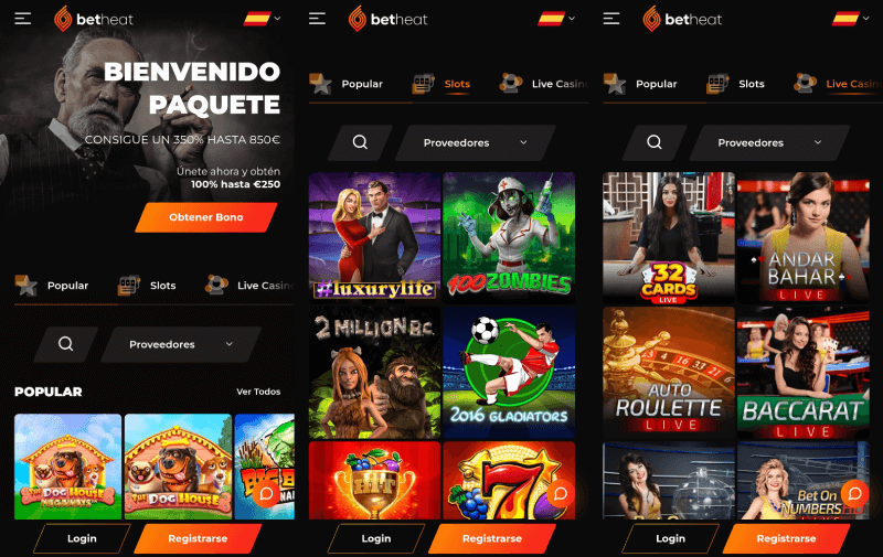 Betheat App - Casino Online en Chile