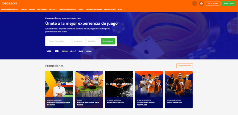 Betsson Chile Casino Online