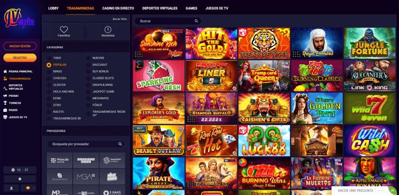 JVSpin Casino Online Chile - Juegos de tragamonedas
